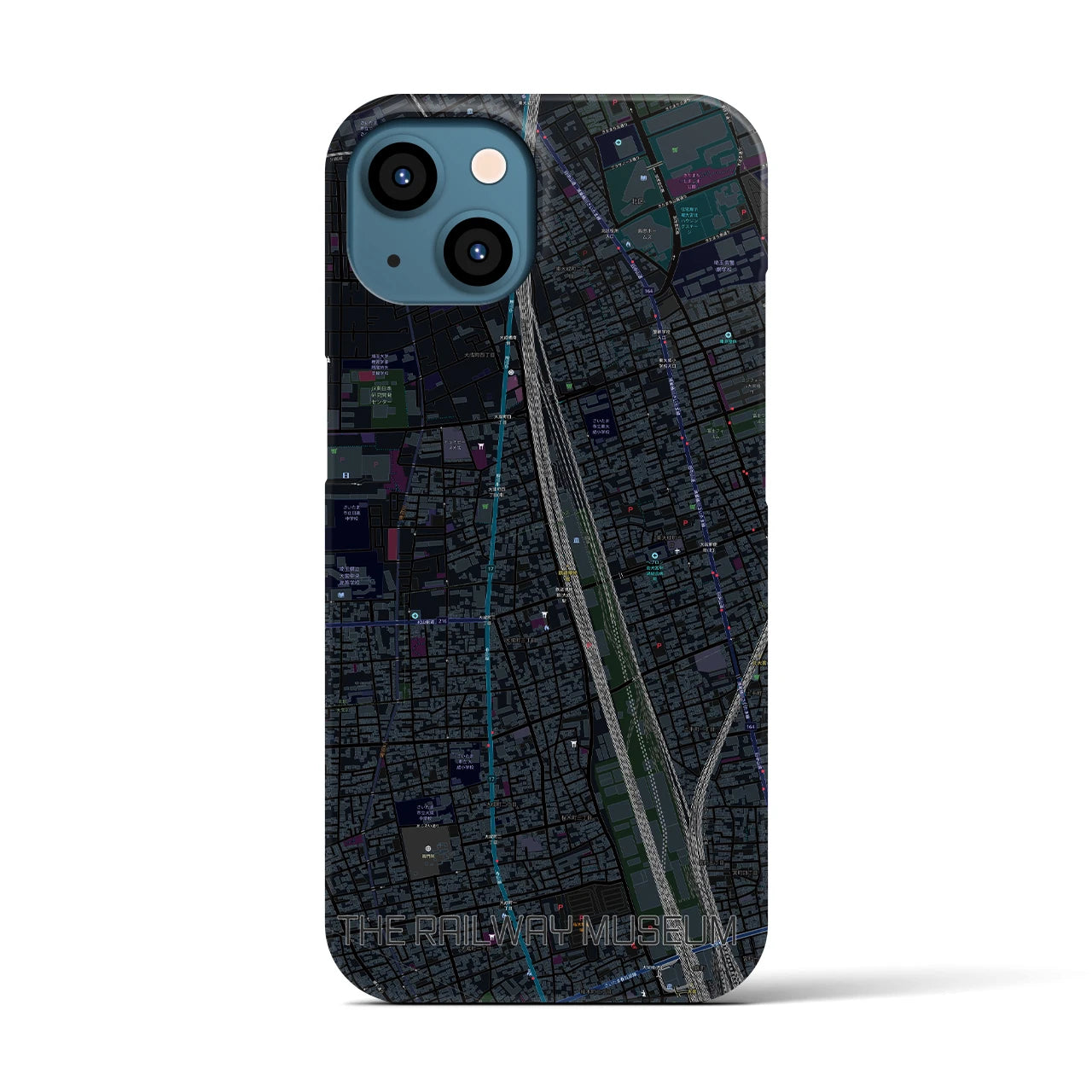 【鉄道博物館(埼玉県)】地図柄iPhoneケース(バックカバータイプ)