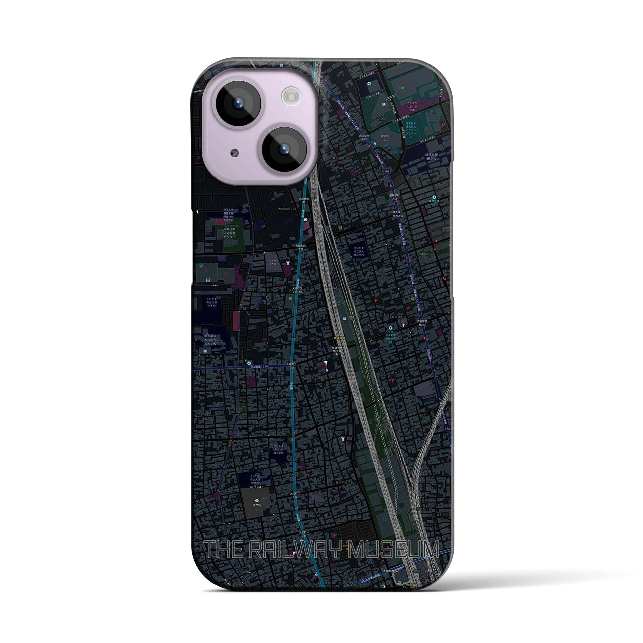 【鉄道博物館(埼玉県)】地図柄iPhoneケース(バックカバータイプ)