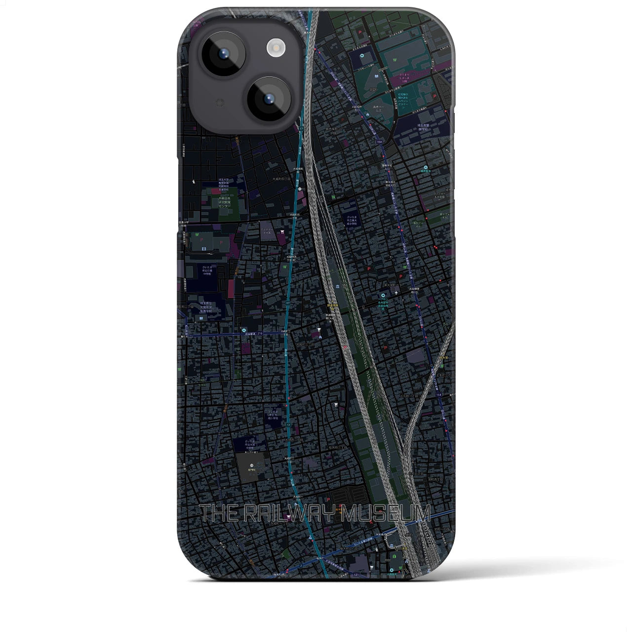 【鉄道博物館(埼玉県)】地図柄iPhoneケース(バックカバータイプ)