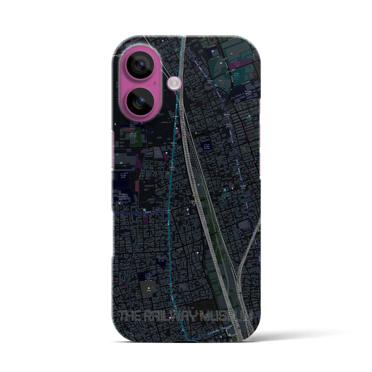 【鉄道博物館(埼玉県)】地図柄iPhoneケース(バックカバータイプ)