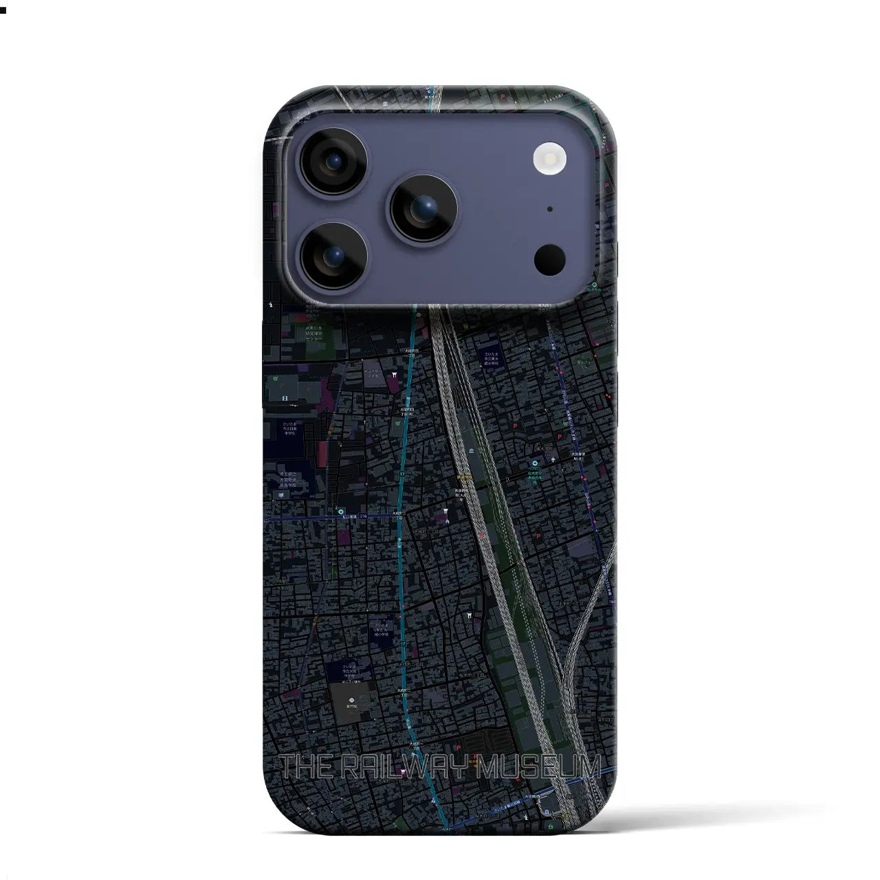 【鉄道博物館(埼玉県)】地図柄iPhoneケース(バックカバータイプ)