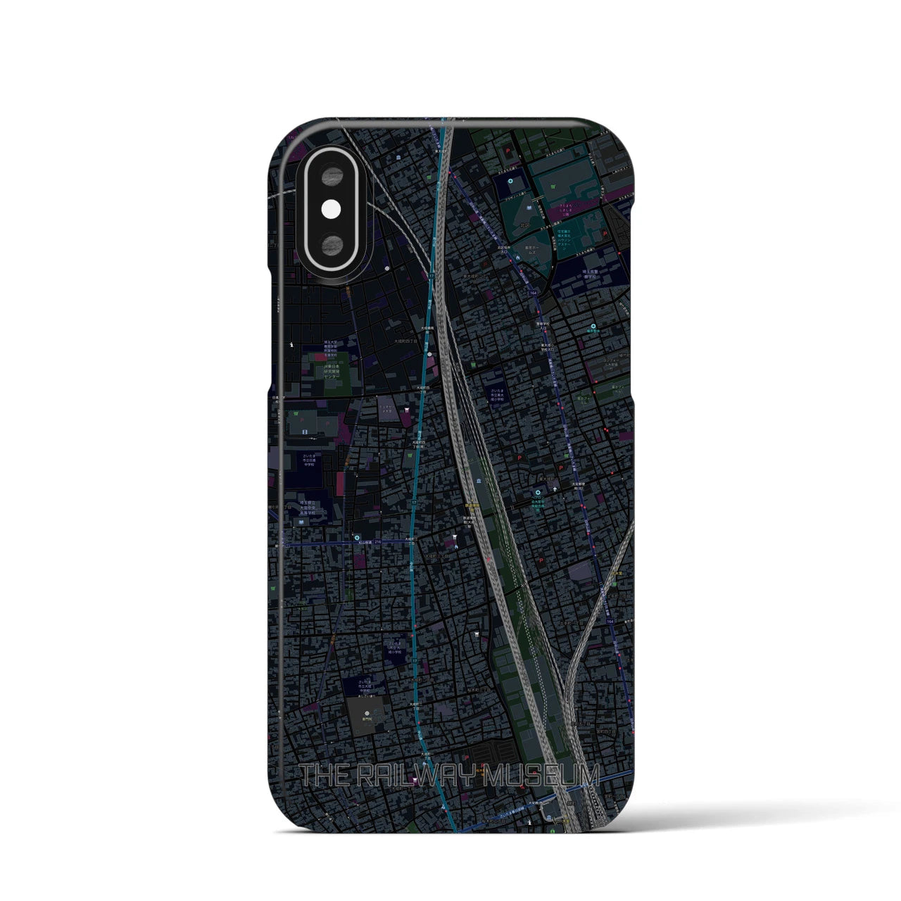 【鉄道博物館(埼玉県)】地図柄iPhoneケース(バックカバータイプ)