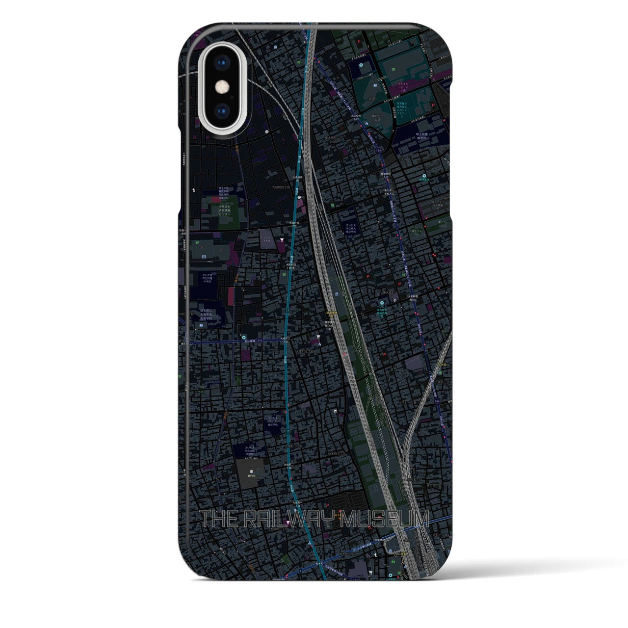 【鉄道博物館(埼玉県)】地図柄iPhoneケース(バックカバータイプ)