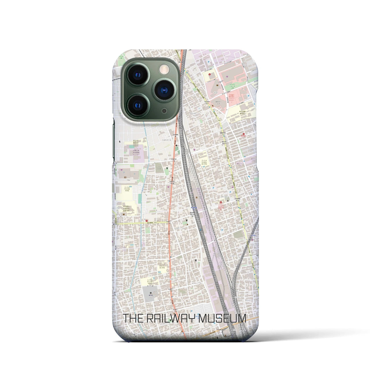 【鉄道博物館(埼玉県)】地図柄iPhoneケース(バックカバータイプ)