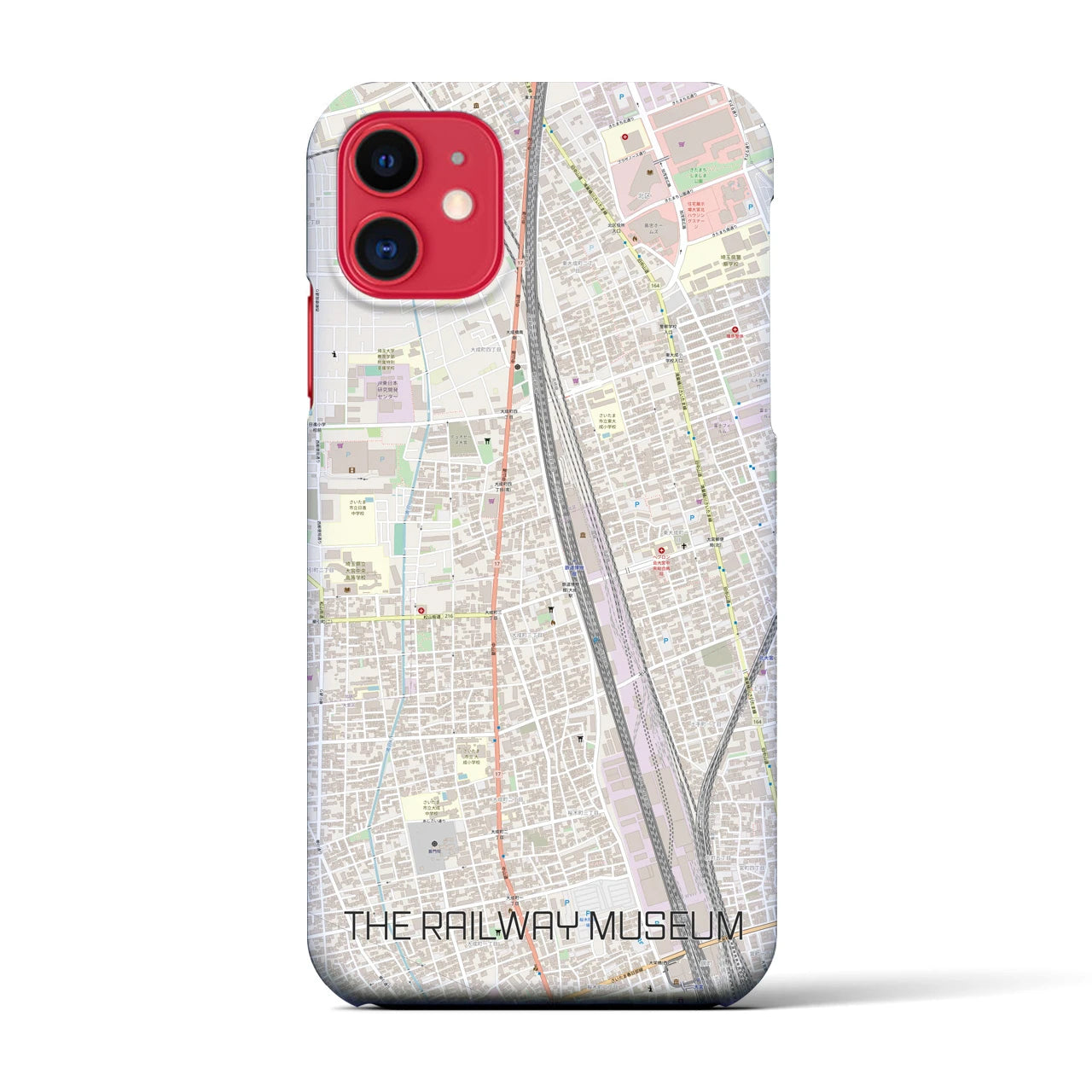 【鉄道博物館(埼玉県)】地図柄iPhoneケース(バックカバータイプ)