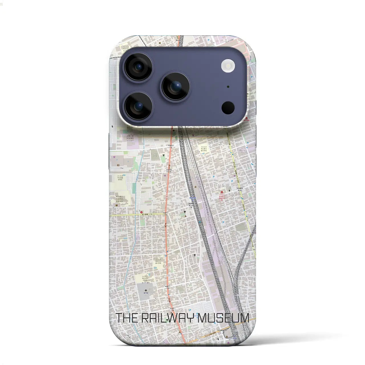 【鉄道博物館(埼玉県)】地図柄iPhoneケース(バックカバータイプ)