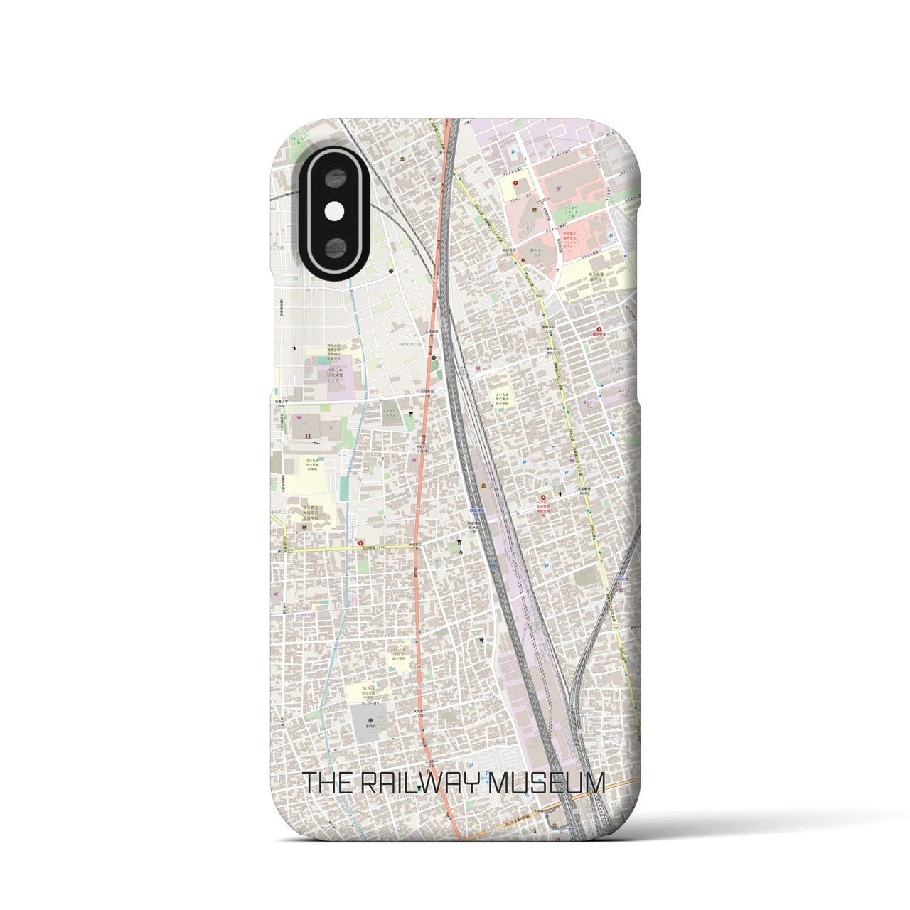 【鉄道博物館(埼玉県)】地図柄iPhoneケース(バックカバータイプ)