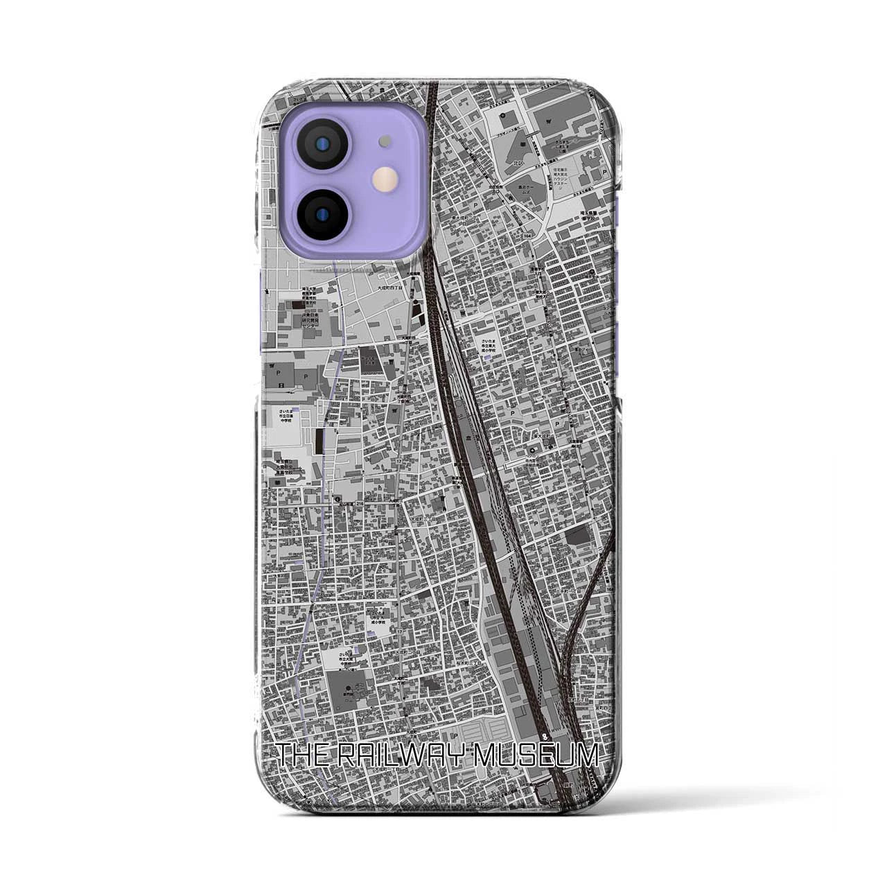 【鉄道博物館(埼玉県)】地図柄iPhoneケース(クリアタイプ)