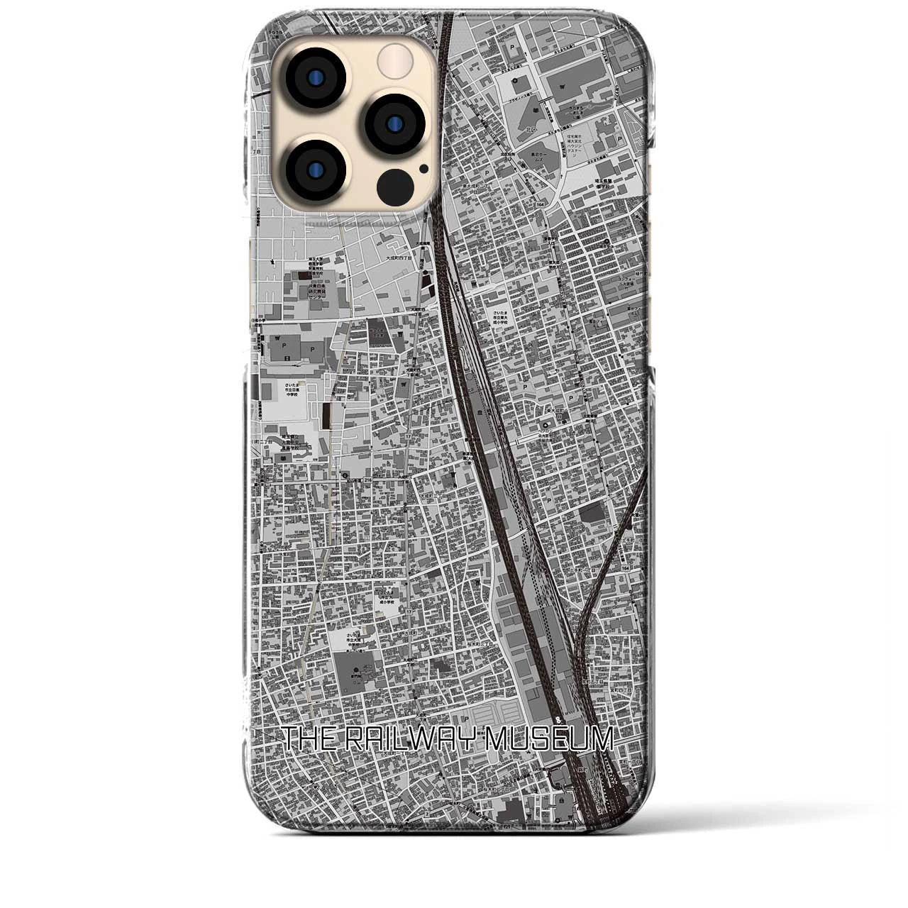 【鉄道博物館(埼玉県)】地図柄iPhoneケース(クリアタイプ)