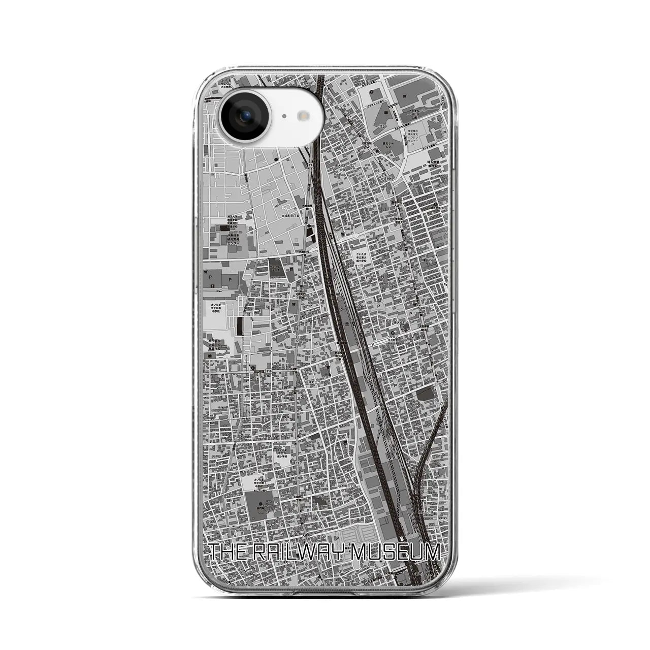 【鉄道博物館(埼玉県)】地図柄iPhoneケース(クリアタイプ)