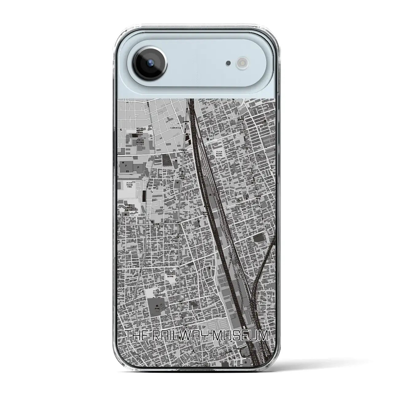 【鉄道博物館(埼玉県)】地図柄iPhoneケース(クリアタイプ)