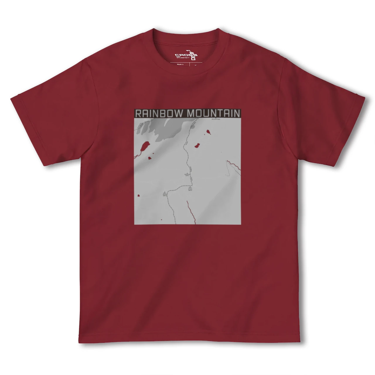 【レインボーマウンテン(ペルー)】地図柄ヘビーウェイトTシャツ