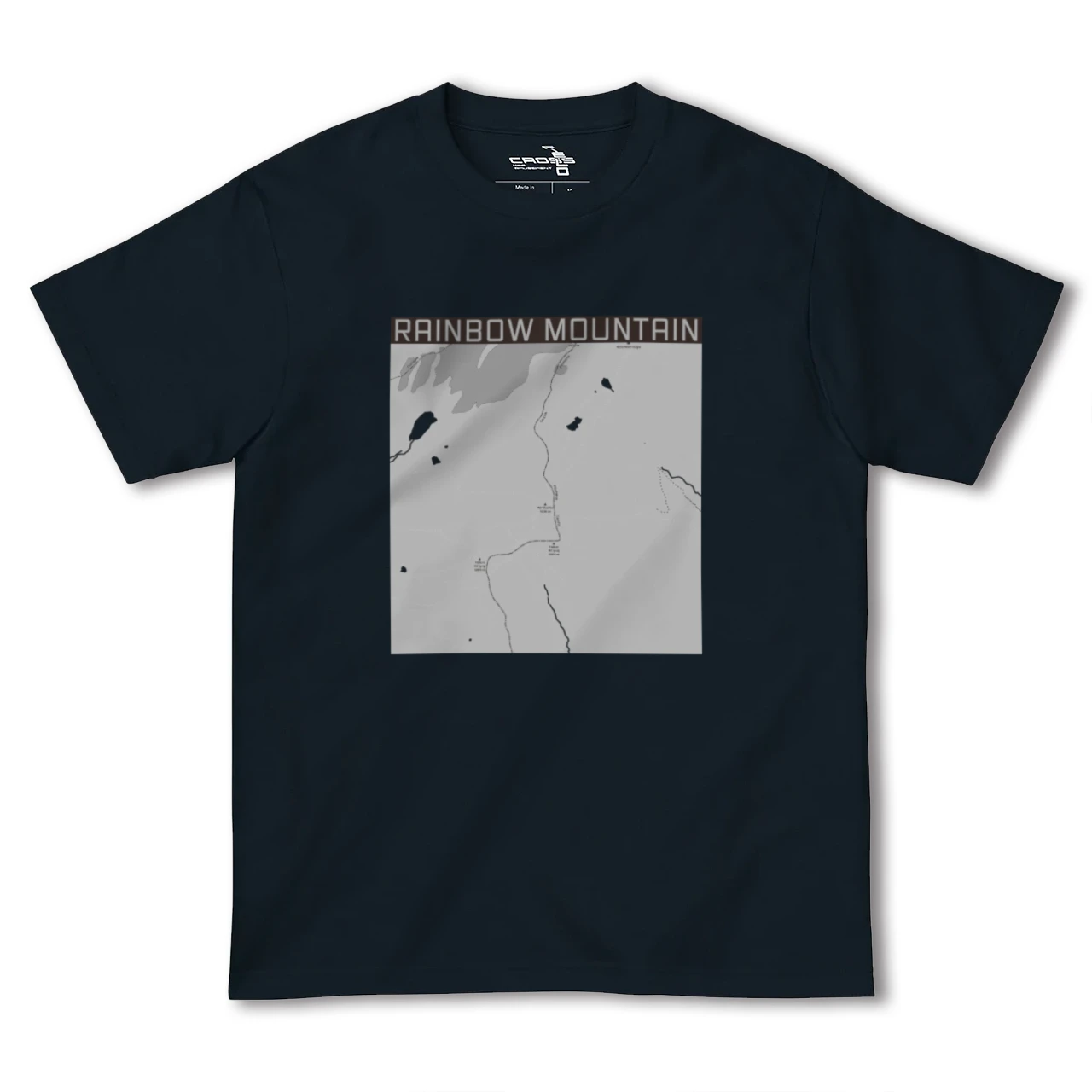 【レインボーマウンテン(ペルー)】地図柄ヘビーウェイトTシャツ