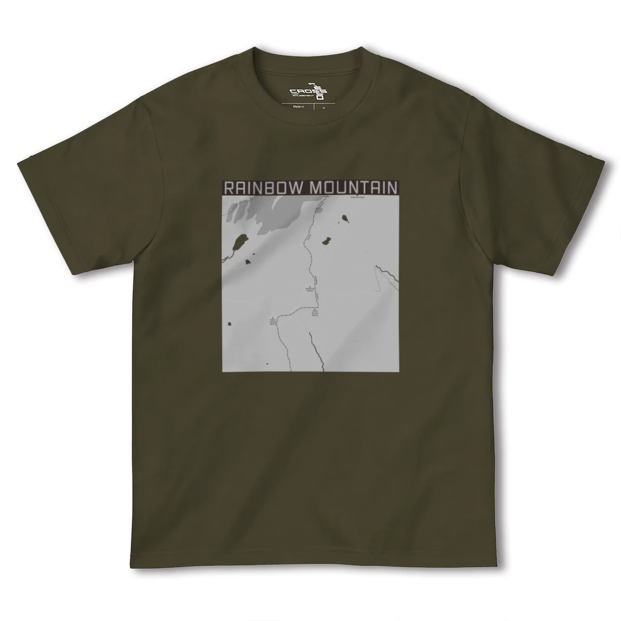 【レインボーマウンテン(ペルー)】地図柄ヘビーウェイトTシャツ