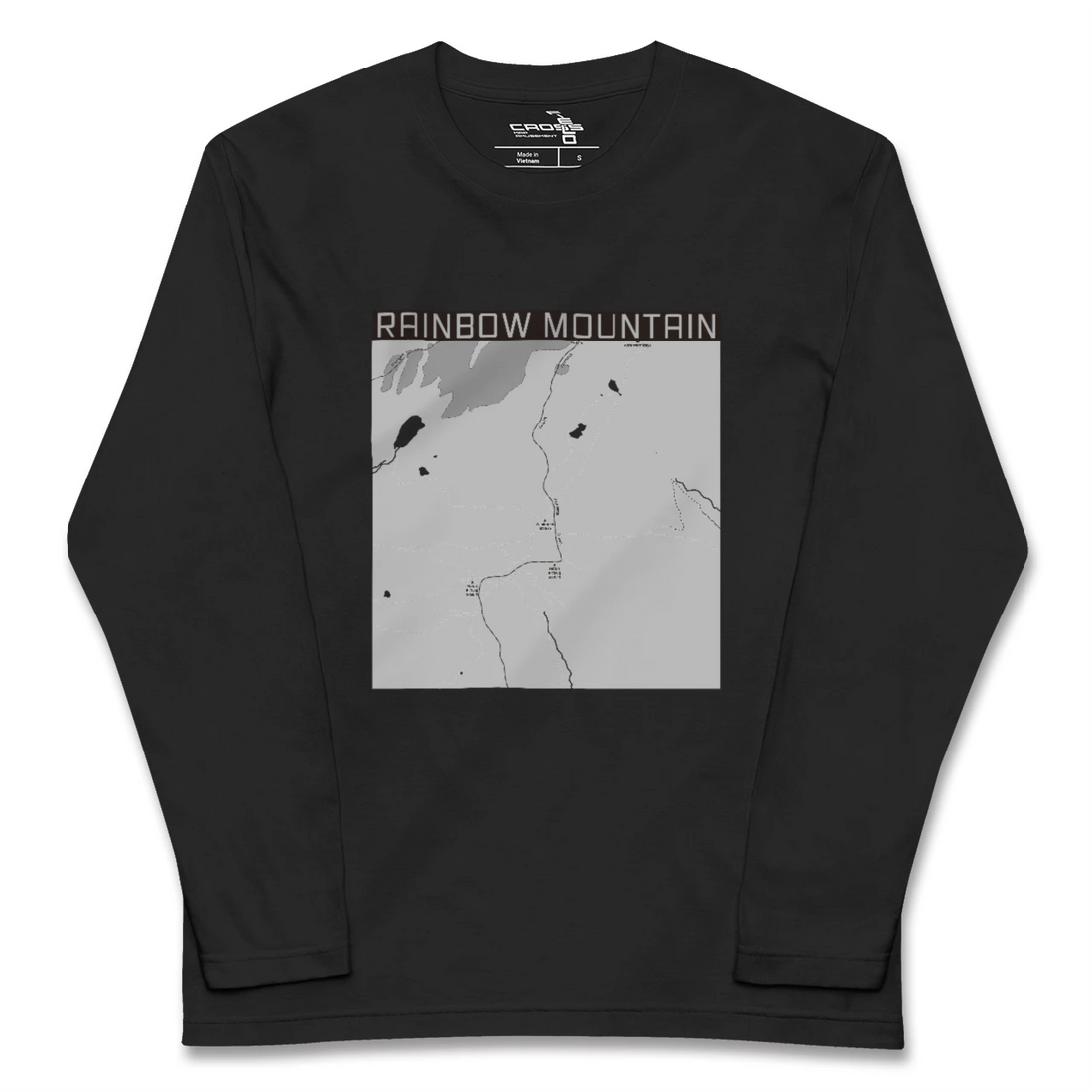 【レインボーマウンテン(ペルー)】地図柄ロングスリーブTシャツ