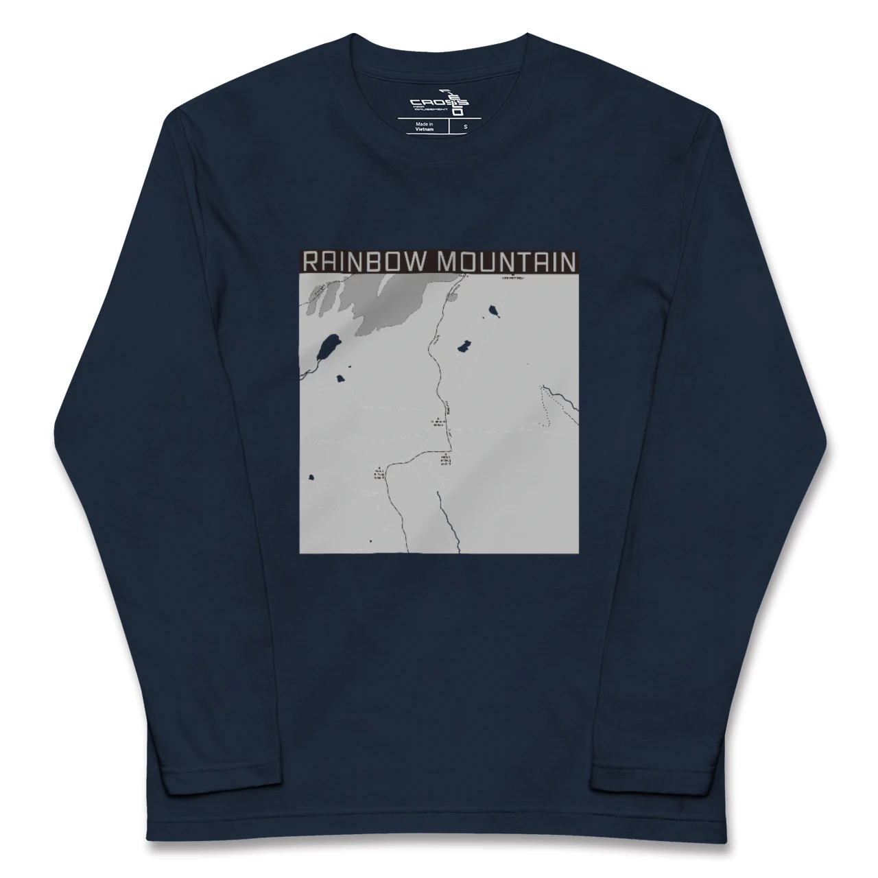【レインボーマウンテン(ペルー)】地図柄ロングスリーブTシャツ
