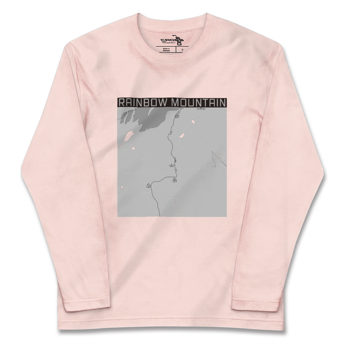 【レインボーマウンテン(ペルー)】地図柄ロングスリーブTシャツ