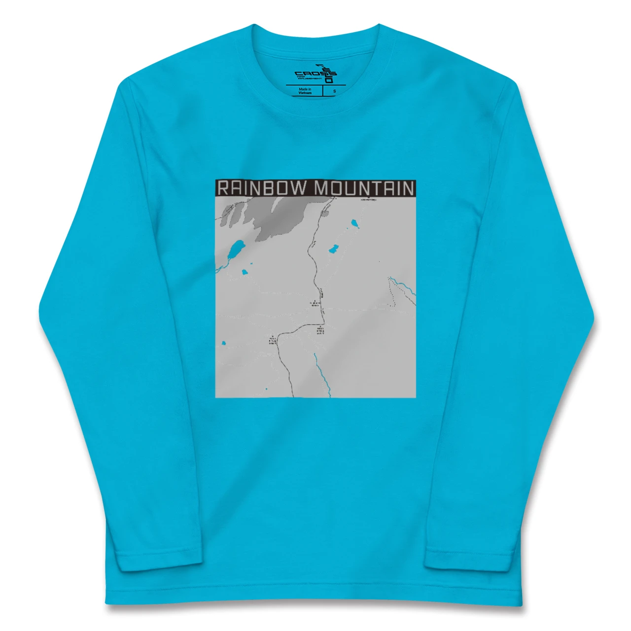 【レインボーマウンテン(ペルー)】地図柄ロングスリーブTシャツ
