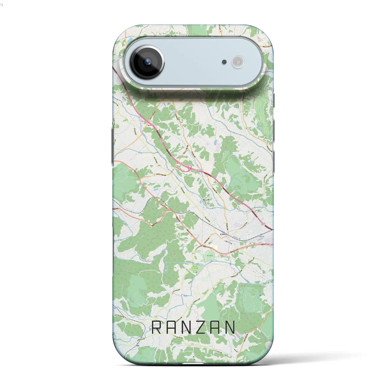 【嵐山(埼玉県)】地図柄iPhoneケース(バックカバータイプ)