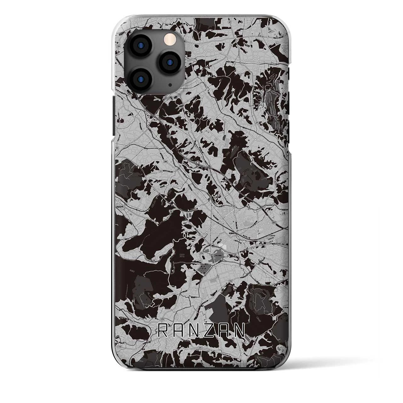 【嵐山(埼玉県)】地図柄iPhoneケース(クリアタイプ)