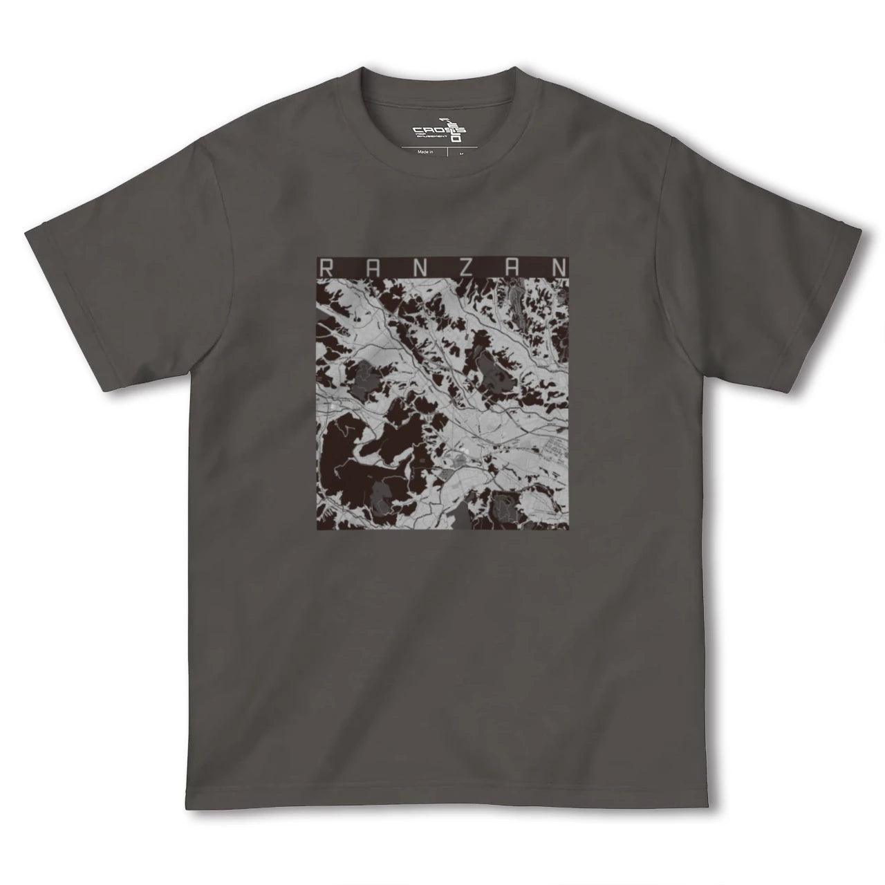 【嵐山(埼玉県)(埼玉県)】地図柄ヘビーウェイトTシャツ