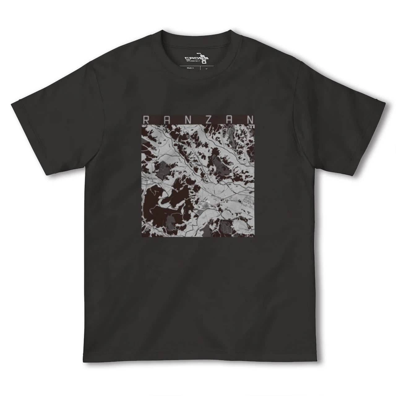 【嵐山(埼玉県)(埼玉県)】地図柄ヘビーウェイトTシャツ