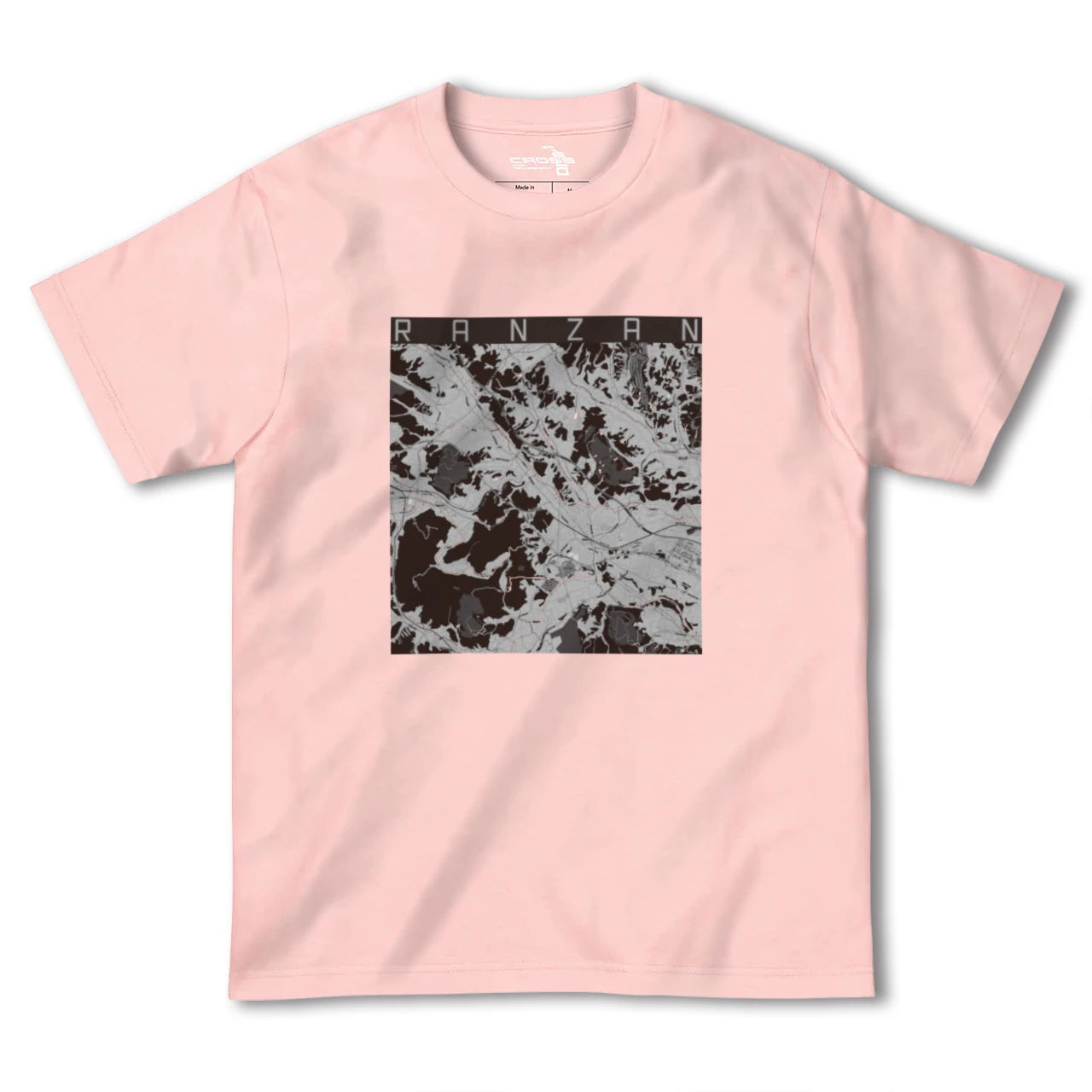 【嵐山(埼玉県)(埼玉県)】地図柄ヘビーウェイトTシャツ