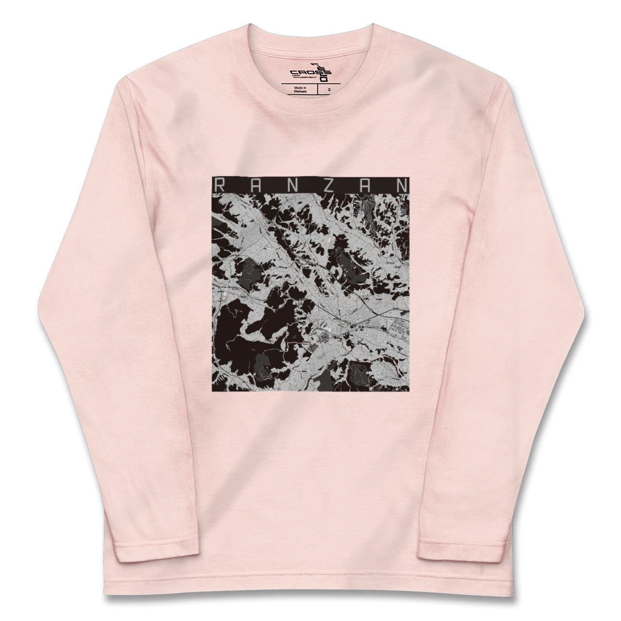【嵐山(埼玉県)(埼玉県)】地図柄ロングスリーブTシャツ