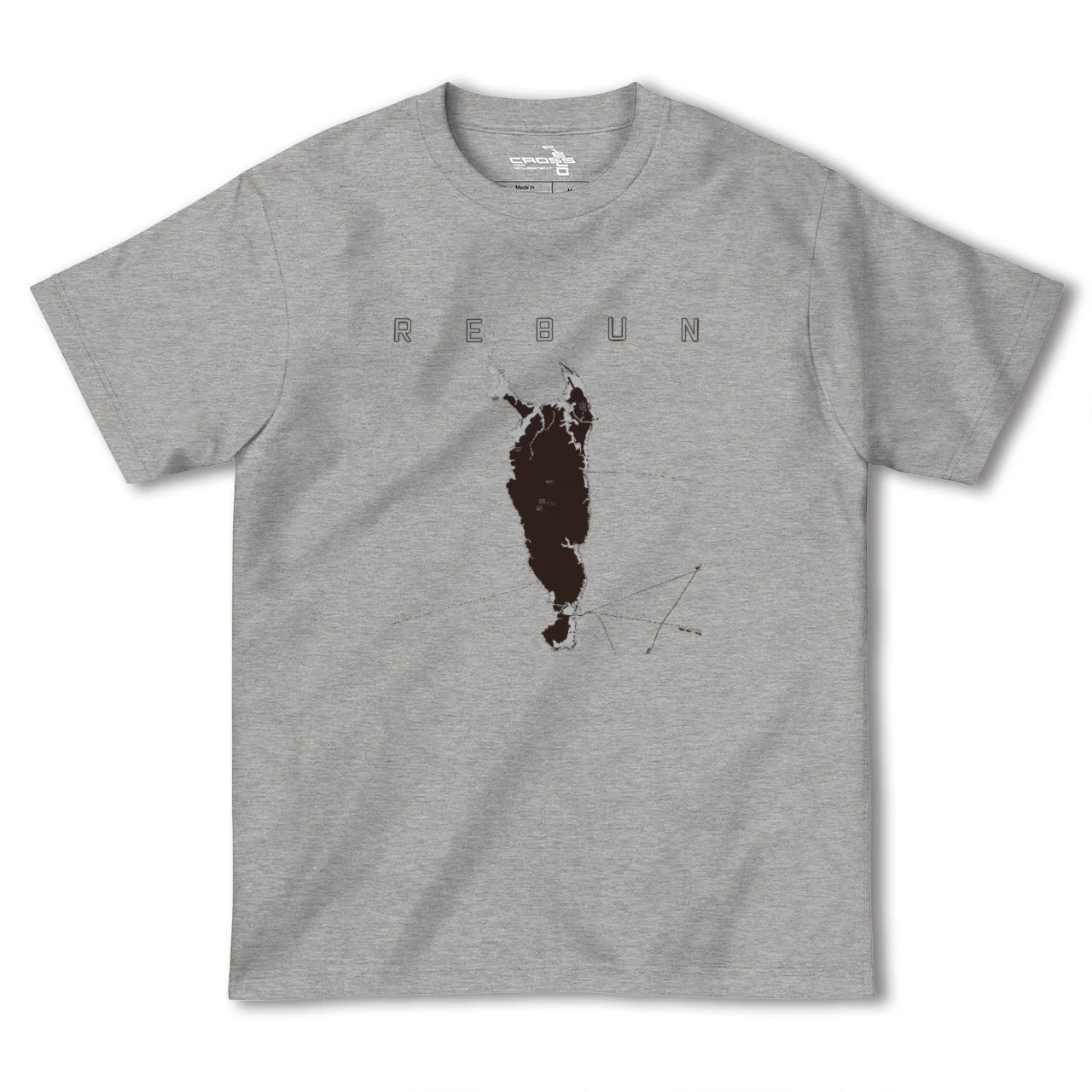 【礼文(北海道)】地図柄ヘビーウェイトTシャツ