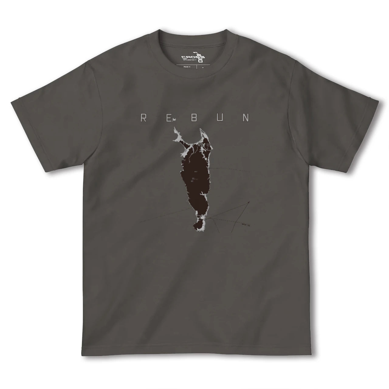 【礼文(北海道)】地図柄ヘビーウェイトTシャツ
