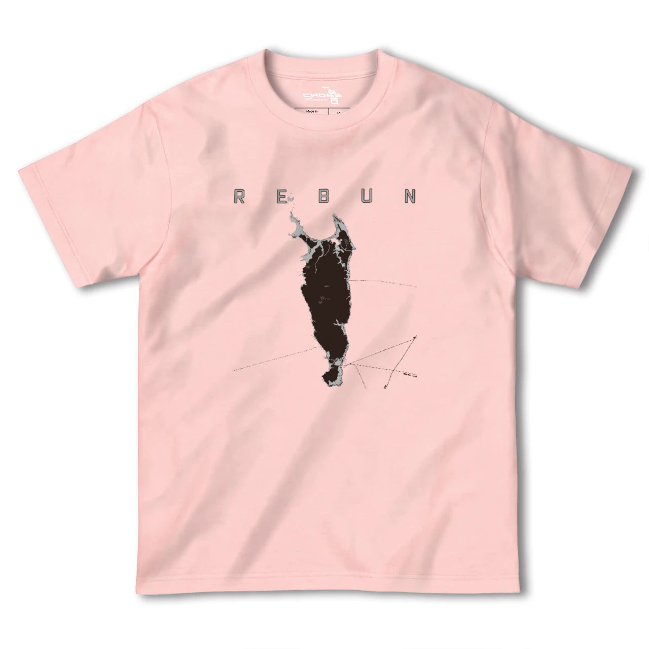 【礼文(北海道)】地図柄ヘビーウェイトTシャツ
