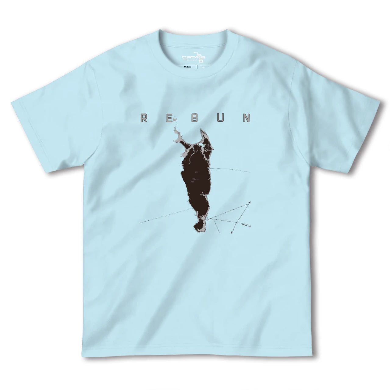 【礼文(北海道)】地図柄ヘビーウェイトTシャツ