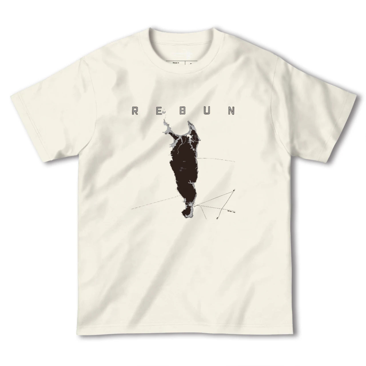 【礼文(北海道)】地図柄ヘビーウェイトTシャツ