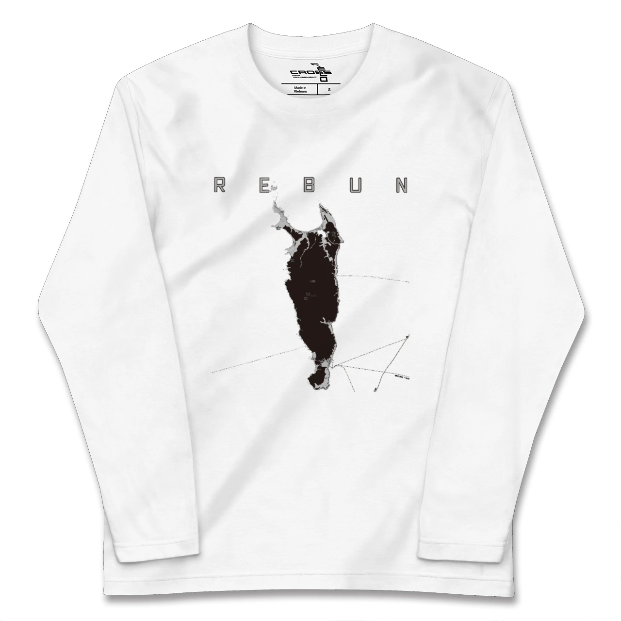 【礼文(北海道)】地図柄ロングスリーブTシャツ