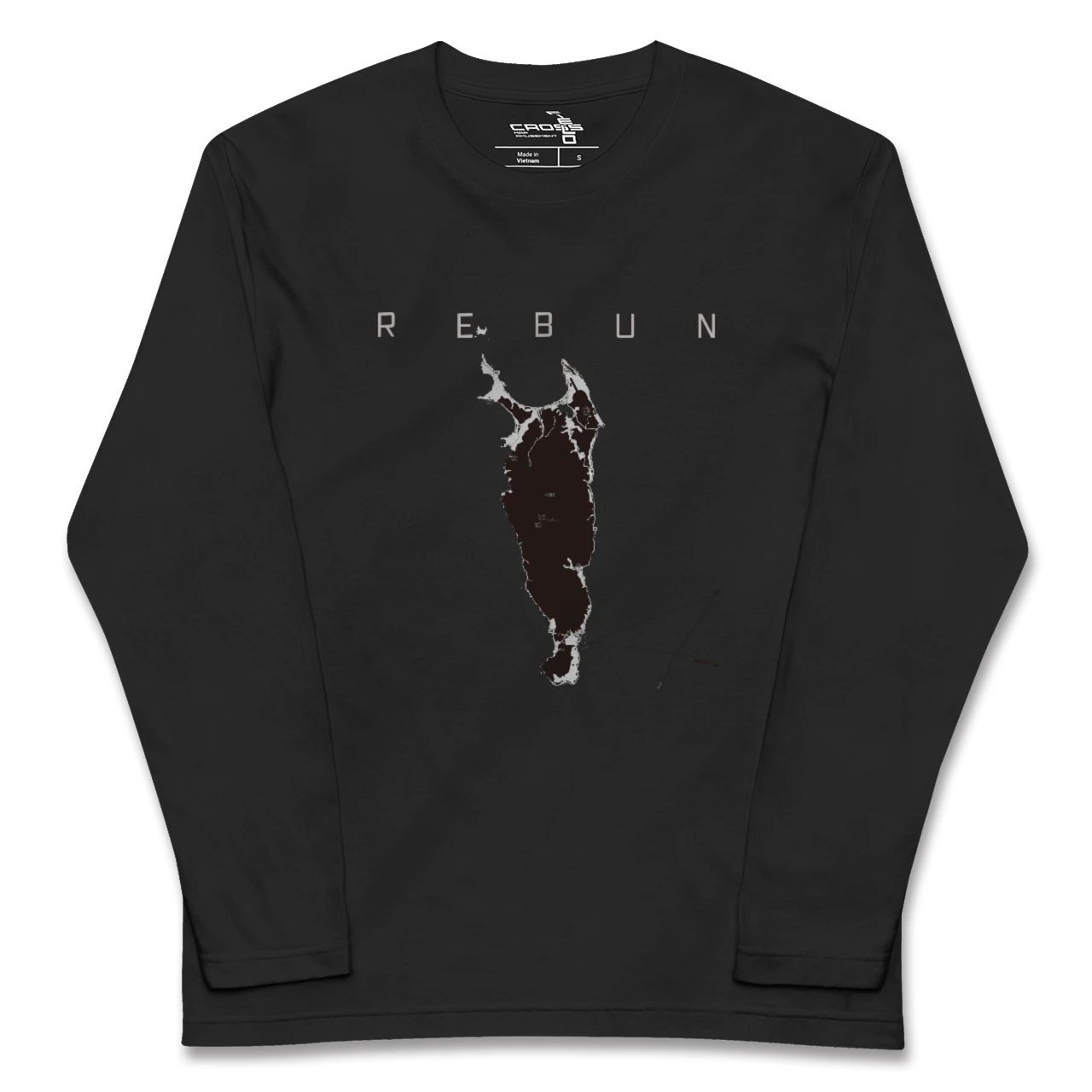 【礼文(北海道)】地図柄ロングスリーブTシャツ