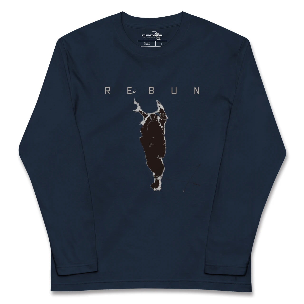 【礼文(北海道)】地図柄ロングスリーブTシャツ