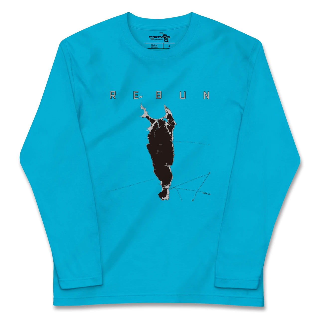 【礼文(北海道)】地図柄ロングスリーブTシャツ