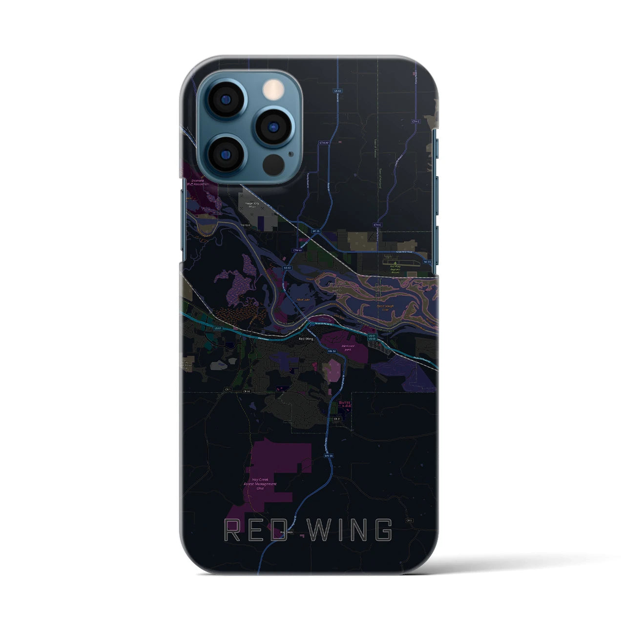 【レッドウイング(アメリカ)】地図柄iPhoneケース(バックカバータイプ)