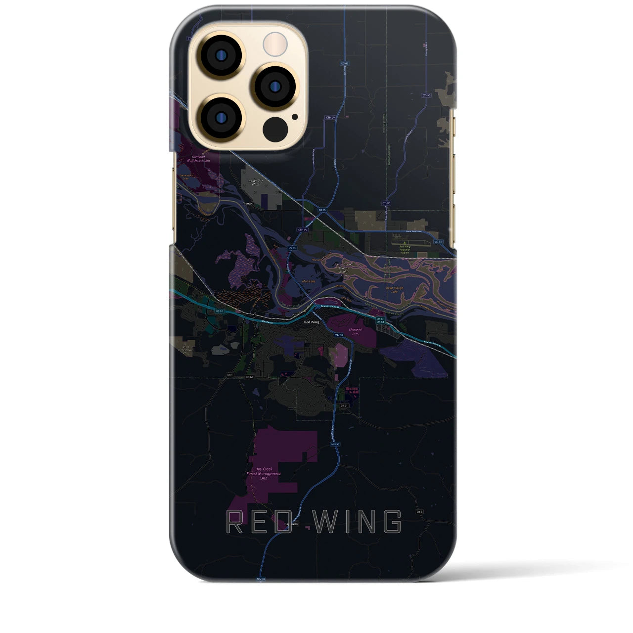【レッドウイング(アメリカ)】地図柄iPhoneケース(バックカバータイプ)
