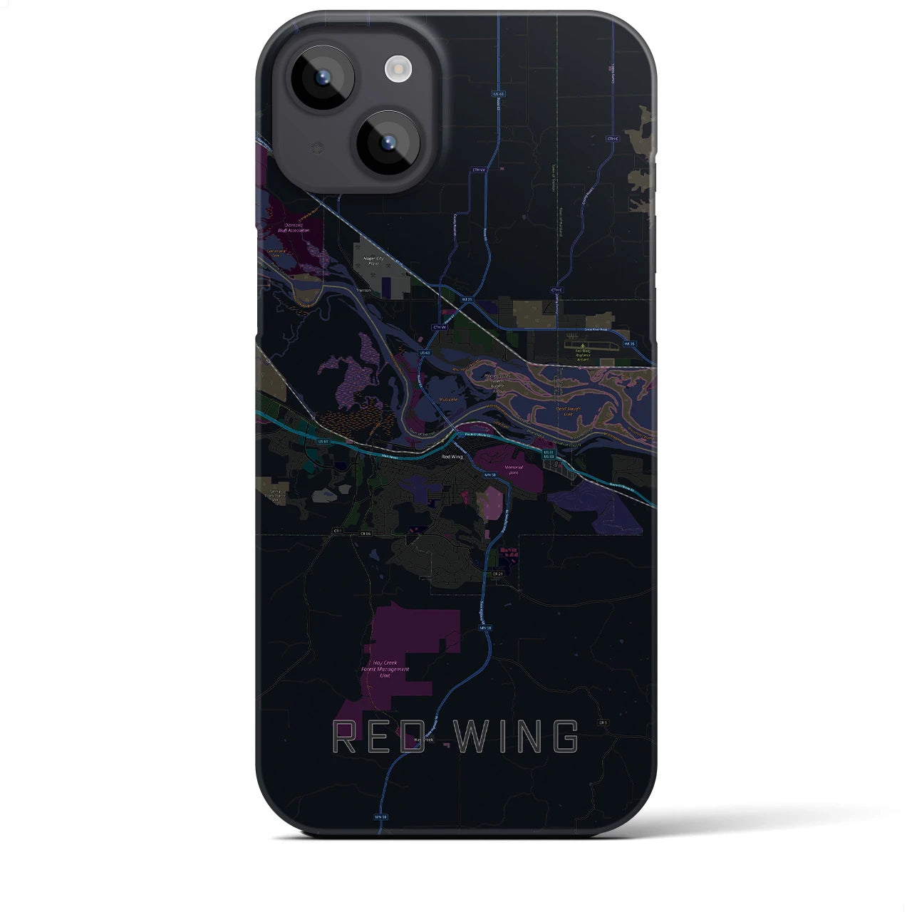 【レッドウイング(アメリカ)】地図柄iPhoneケース(バックカバータイプ)
