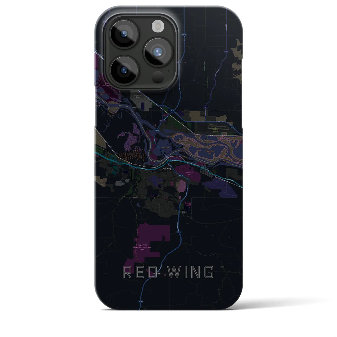 【レッドウイング(アメリカ)】地図柄iPhoneケース(バックカバータイプ)