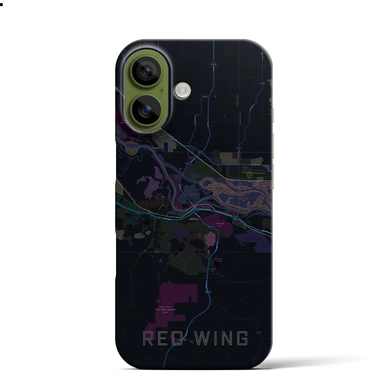 【レッドウイング(アメリカ)】地図柄iPhoneケース(バックカバータイプ)