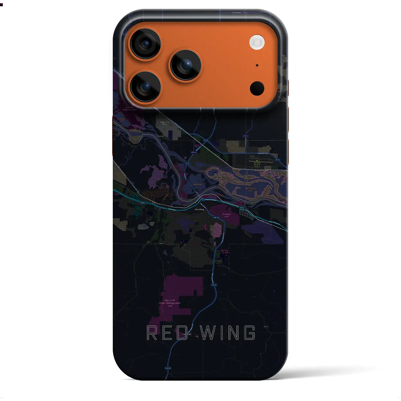 【レッドウイング(アメリカ)】地図柄iPhoneケース(バックカバータイプ)