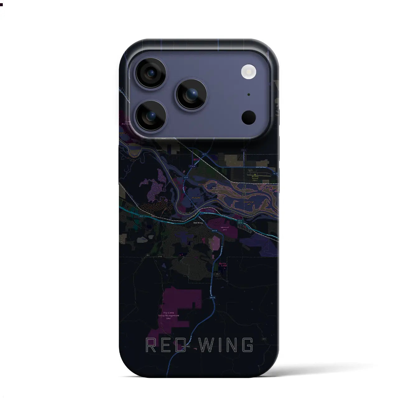 【レッドウイング(アメリカ)】地図柄iPhoneケース(バックカバータイプ)