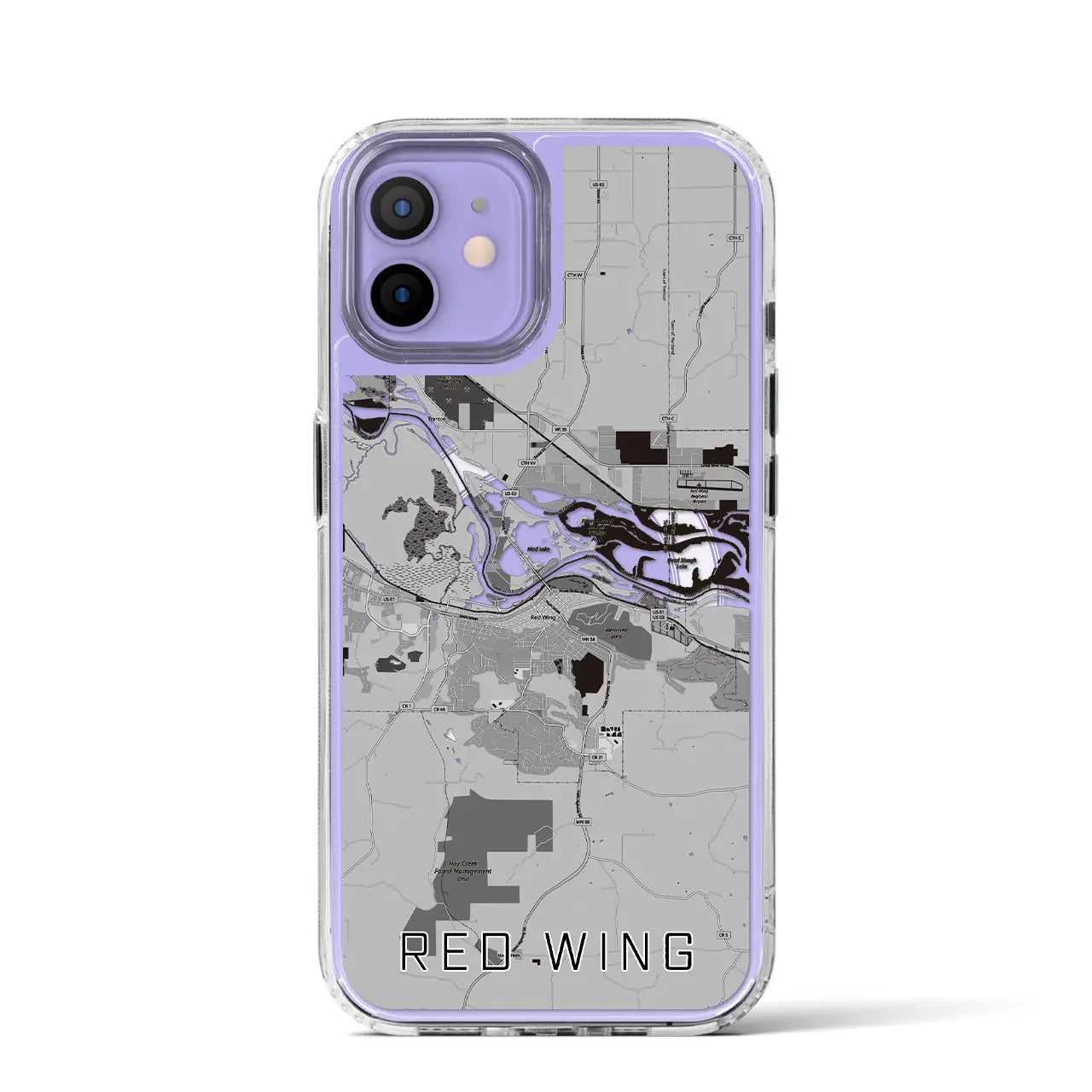 【レッドウイング(アメリカ)】地図柄iPhoneケース(MagSafeタイプ)