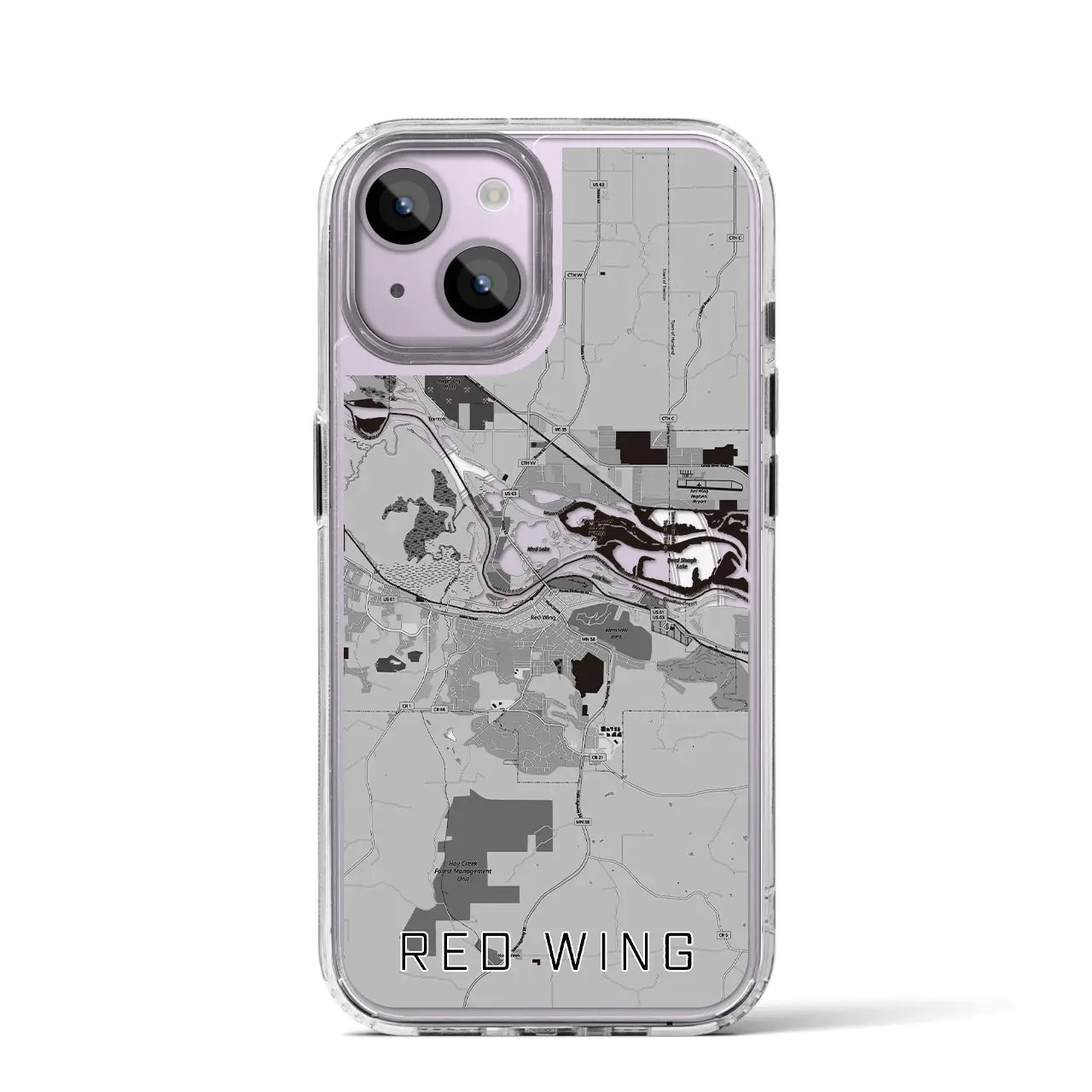 【レッドウイング(アメリカ)】地図柄iPhoneケース(MagSafeタイプ)