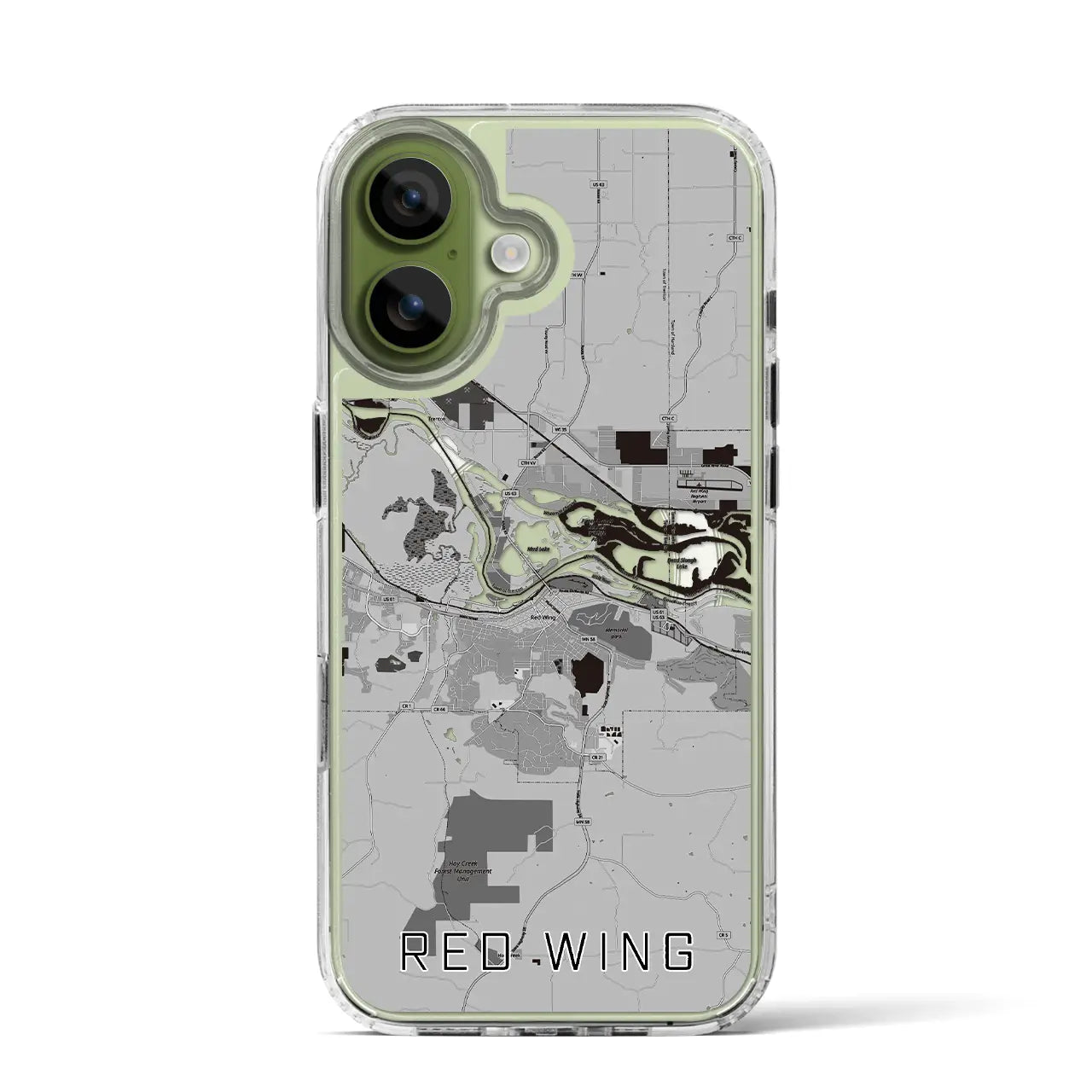 【レッドウイング(アメリカ)】地図柄iPhoneケース(MagSafeタイプ)