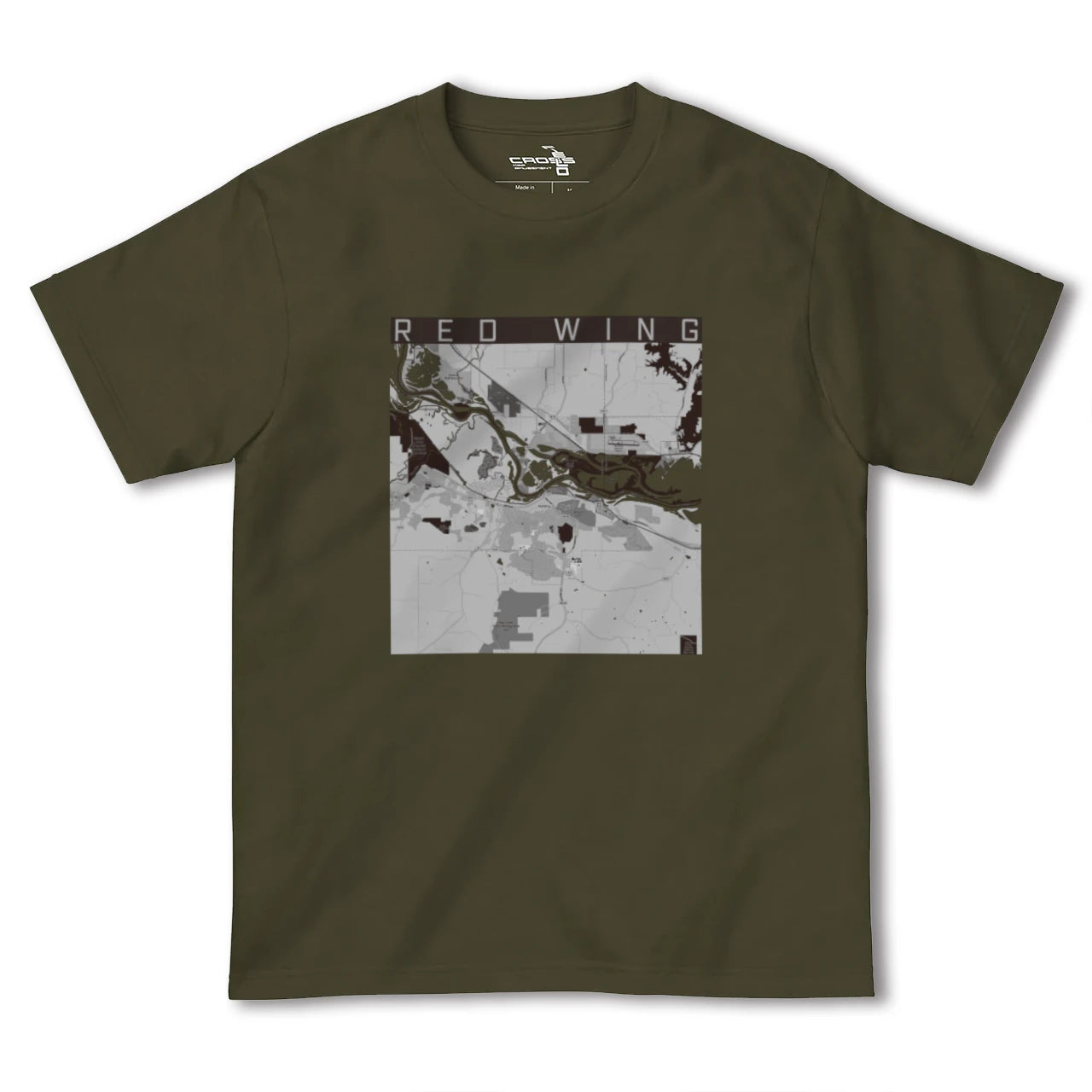 【レッドウイング(アメリカ)】地図柄ヘビーウェイトTシャツ