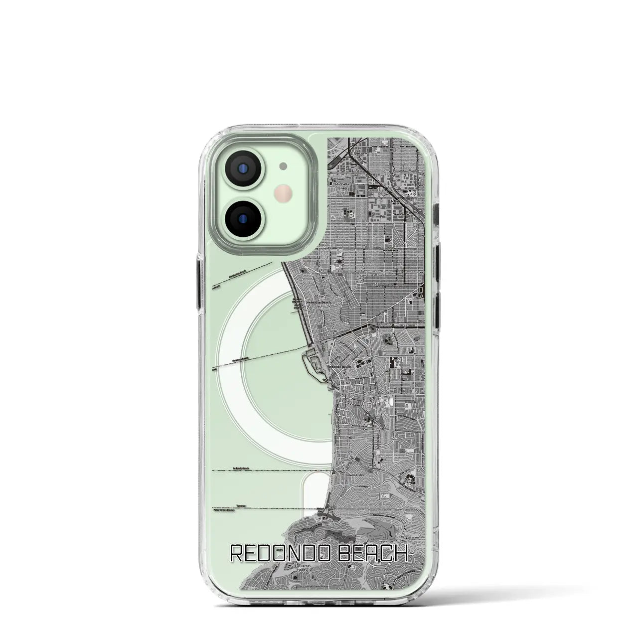 【レドンドビーチ(アメリカ)】地図柄iPhoneケース(MagSafeタイプ)