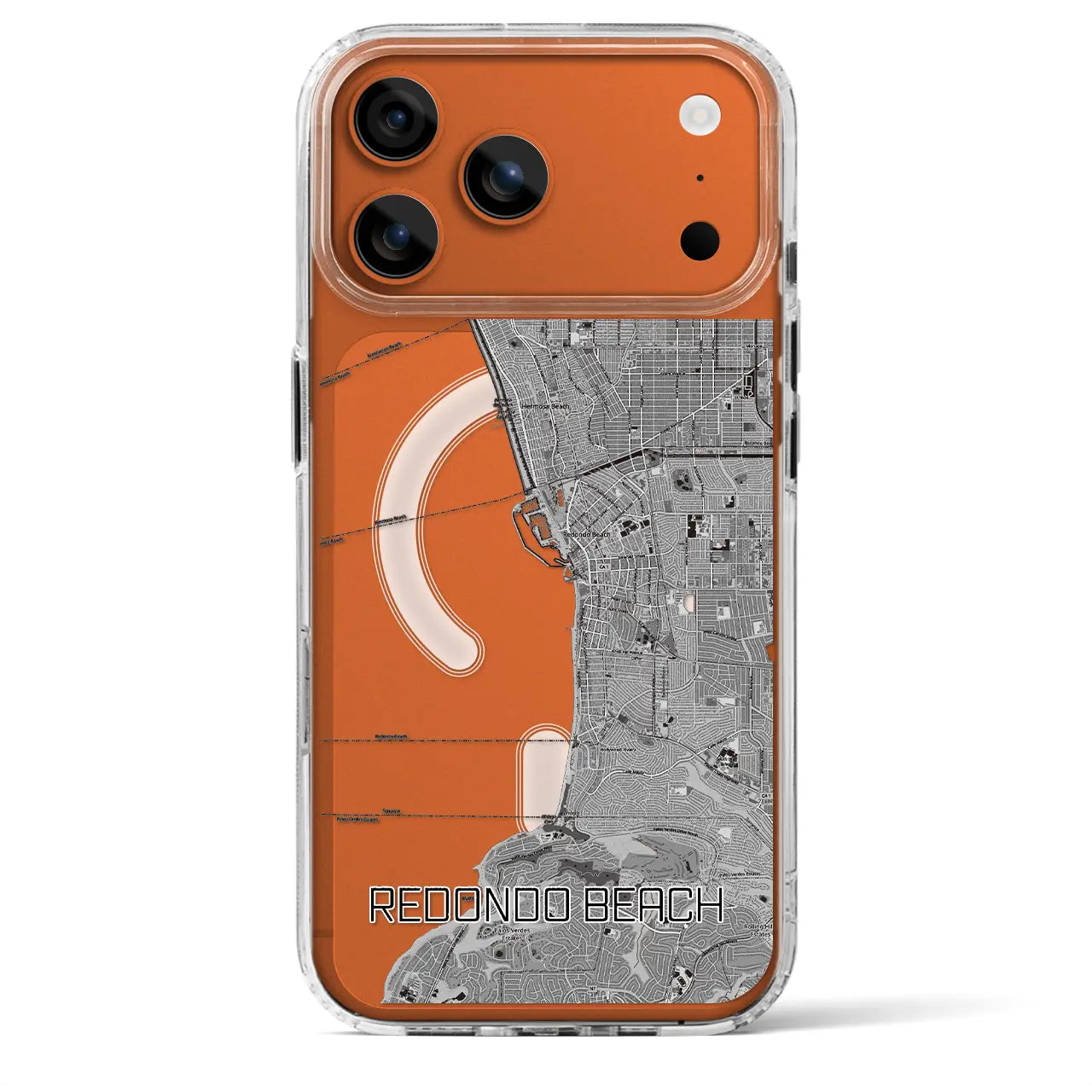 【レドンドビーチ(アメリカ)】地図柄iPhoneケース(MagSafeタイプ)